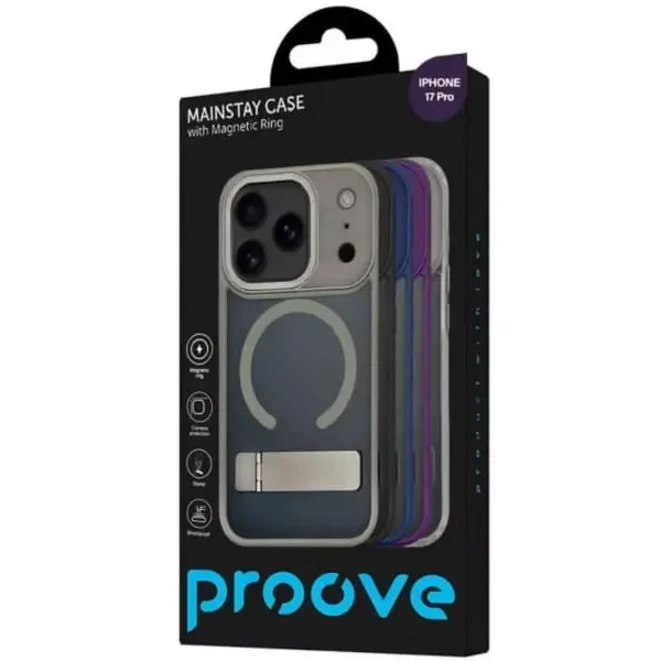 Чохол Proove Mainstay with Magnetic Ring для Apple iPhone 17 Pro Black (PCMCIP17P002) 2