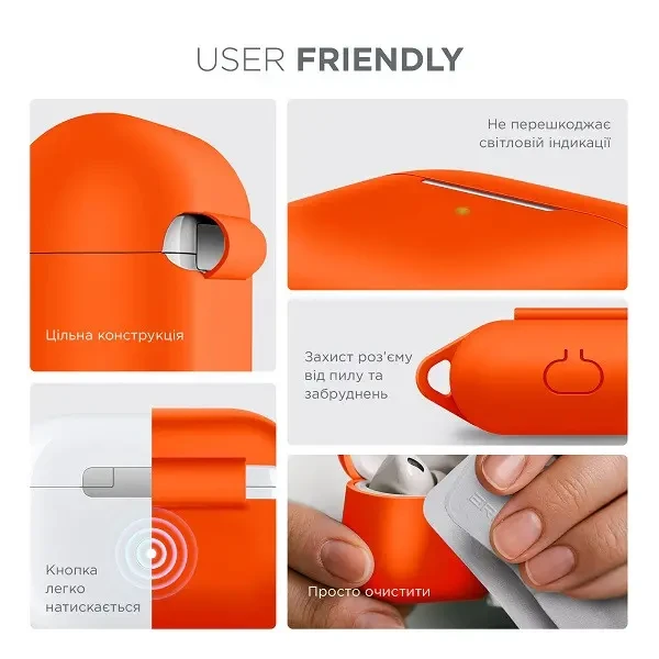 Чохол для навушників ArmorStandart Hang Case для Apple Airpods Pro Orange (ARM56065) 3