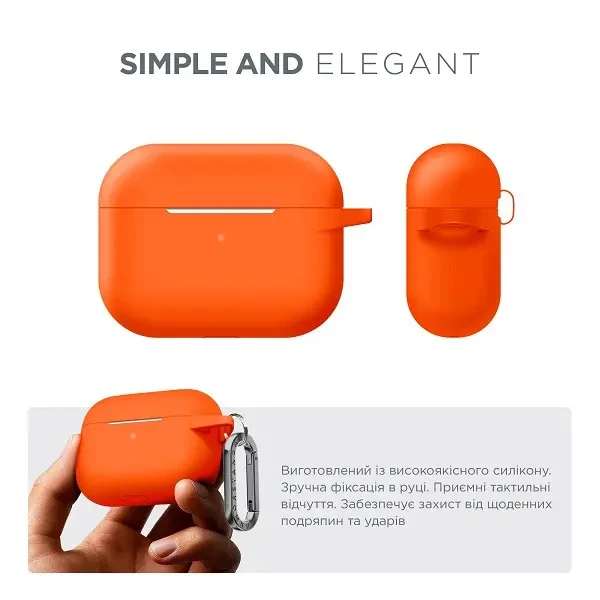Чохол для навушників ArmorStandart Hang Case для Apple Airpods Pro Orange (ARM56065) 2