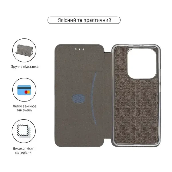 Чохол-книжка ArmorStandart G-Case для Xiaomi Redmi Note 14 5G Black (ARM79786) 3