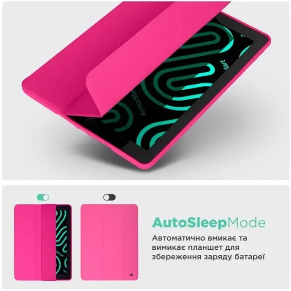 Чохол-книжка ArmorStandart Smart Fold Pen для Samsung Tab A9 8.7 X110/X115 Rose Red (ARM74987) 6