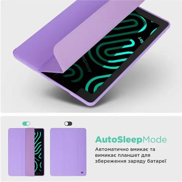 Чохол-книжка ArmorStandart Smart Fold Pen для Samsung Tab A9 Plus X210/X216 Light Purple (ARM75000) 6