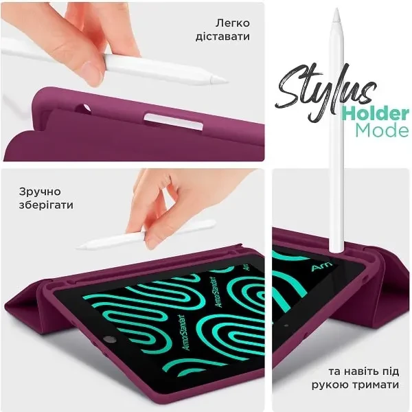 Чохол-книжка ArmorStandart Smart Fold Pen для Xiaomi Redmi Pad Pro/Pro 5G/Poco Pad Plum (ARM81435) 5