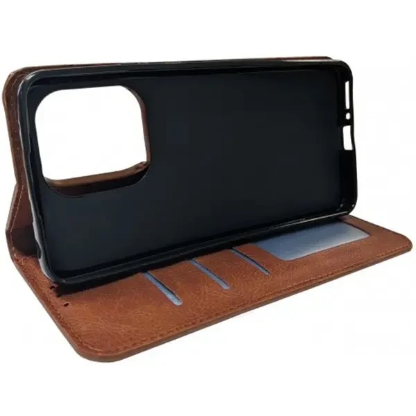 Чохол-книжка DM Book Сase Leather для Samsung A15 A155/A15 5G A156 Dark Brown 4