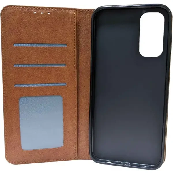 Чохол-книжка DM Book Сase Leather для Xiaomi Redmi Note 13 4G Dark Brown 3