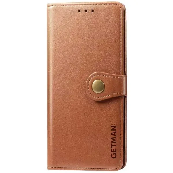 Чохол-книжка Getman Gallant для Xiaomi Redmi 12/Poco M6 Pro 5G Коричневий