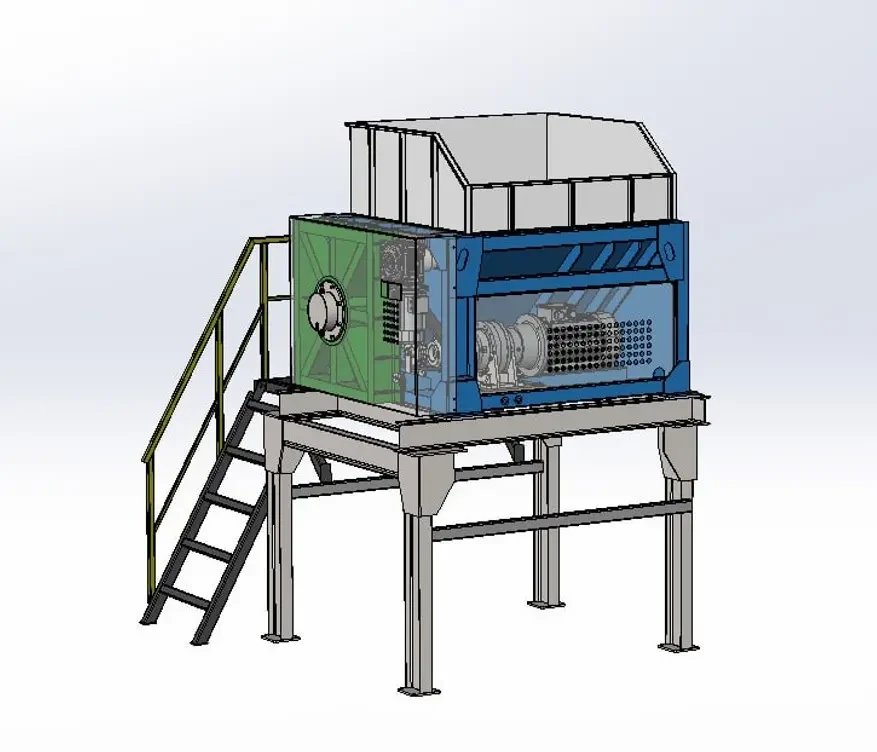 Компактор для отходов (ТБО, ТВП, мусора, древесины и др.) Ecopolymer KDM-360 7