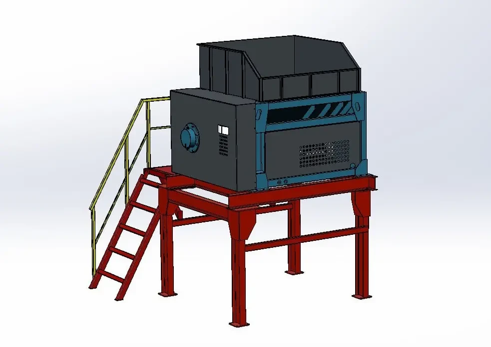 Компактор для отходов (ТБО, ТВП, мусора, древесины и др.) Ecopolymer KDM-360 8