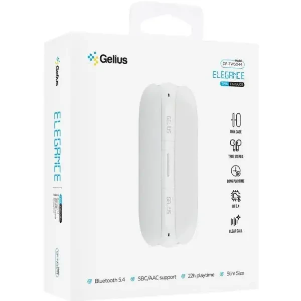 Bluetooth-гарнітура Gelius Elegance GP-TWS044 White 5