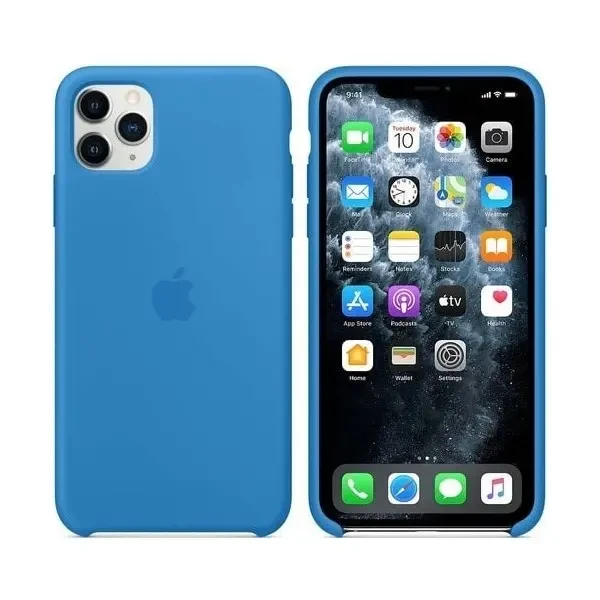 Apple Silicone Case iPhone 11 Pro Max Blue 3