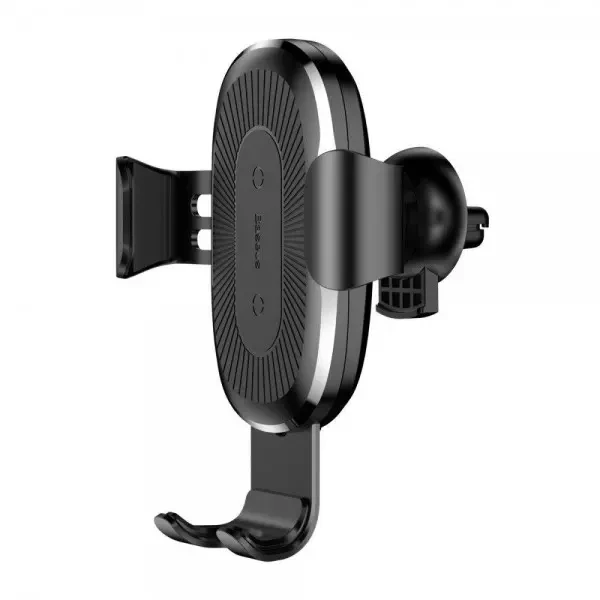 Автомобільний тримач Baseus Wireless Charger Gravity Car Mount Black (WXYL-01) 3