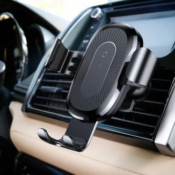 Автомобільний тримач Baseus Wireless Charger Gravity Car Mount Black (WXYL-01) 4
