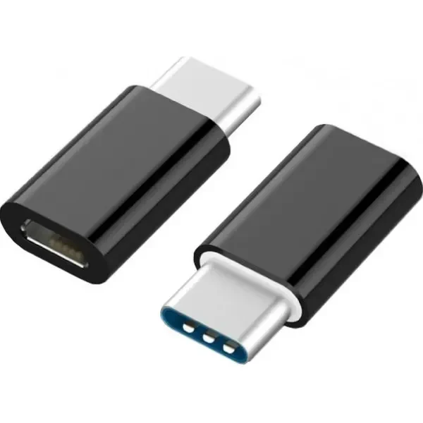 Cablexpert Адаптер Cableexpert Micro USB - Type-C (F/M) Black (A-USB2-CMmF-01)