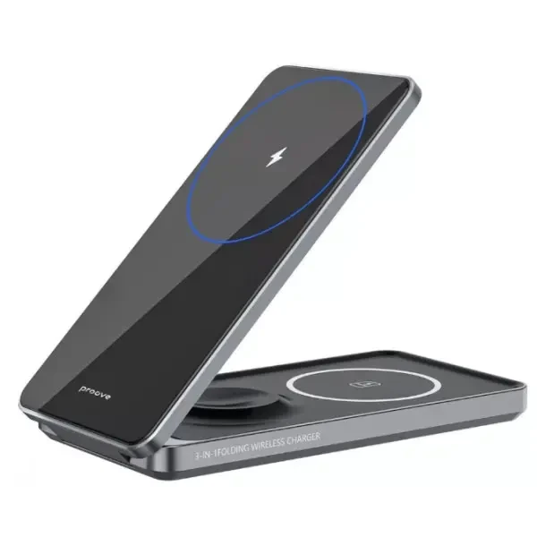 Бездротовий зарядний пристрій Proove Metal Edge 3 in 1 Gray (WSME15010003) 3