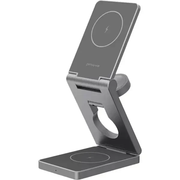 Бездротовий зарядний пристрій Proove Titan Volt 3 in 1 Gray (WSTV15000003)