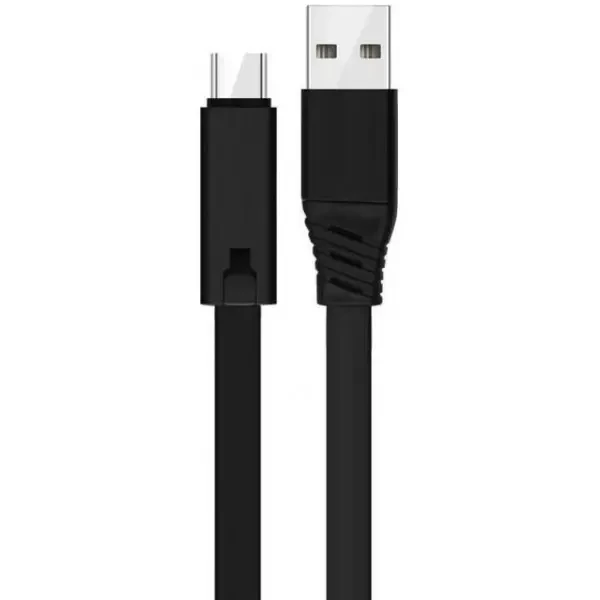 DM Кабель Adjustable Renewable USB to Type з регулюванням довжини Black