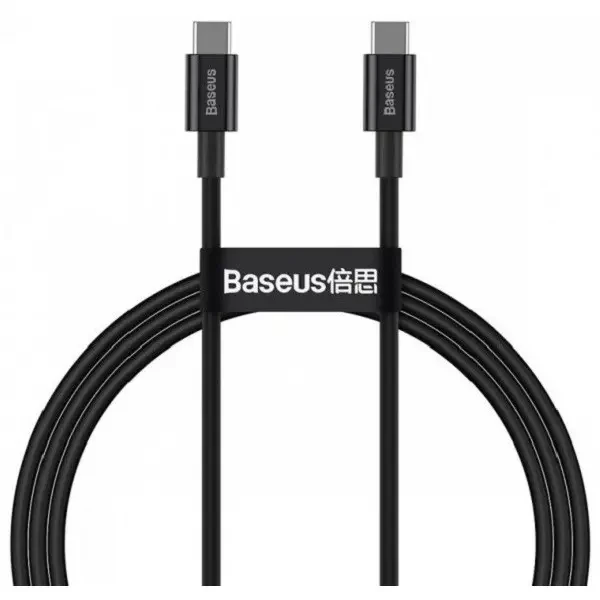 Кабель Baseus Superior Type-C to Type-C 100W 1m Black (CATYS-B01)