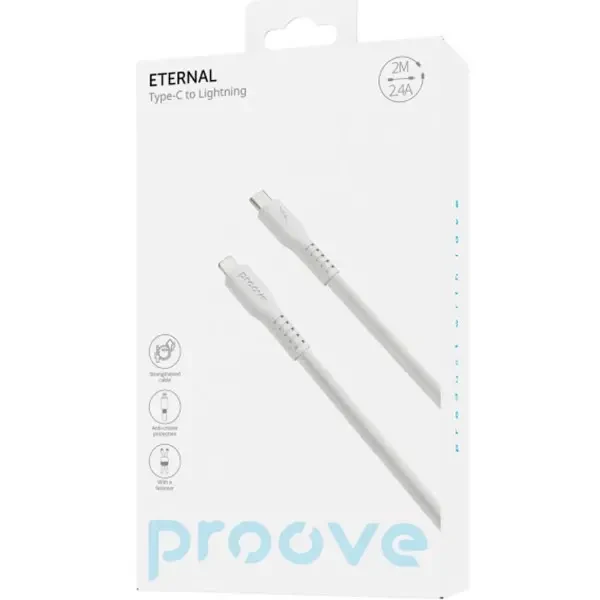 Кабель Proove Eternal Type-C to Lightning 27W 2m White (CCET27002122) 2