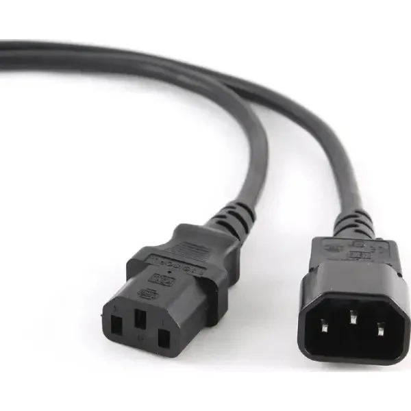 Кабель живлення Cablexpert PC-189 (С13-С14) 3*0.5 мм 1.8m Black