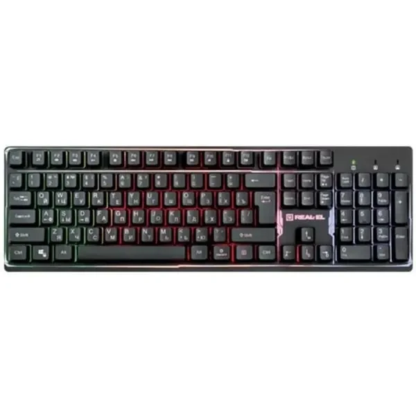 Клавіатура Real-EL Comfort 7011 Backlit Black USB