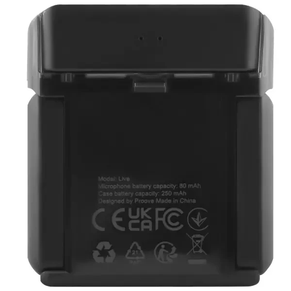 Мікрофон петличний бездротовий Proove Live Black (PLWM00012101) 5