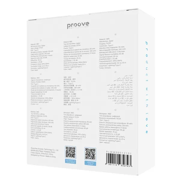 Мікрофон петличний бездротовий Proove Live Black (PLWM00012101) 7