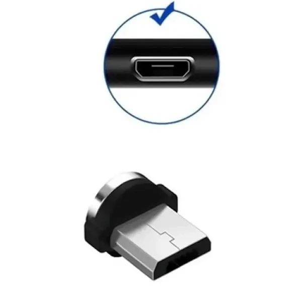 Магнітна заглушка Heemax для зарядного кабелю MicroUSB 2