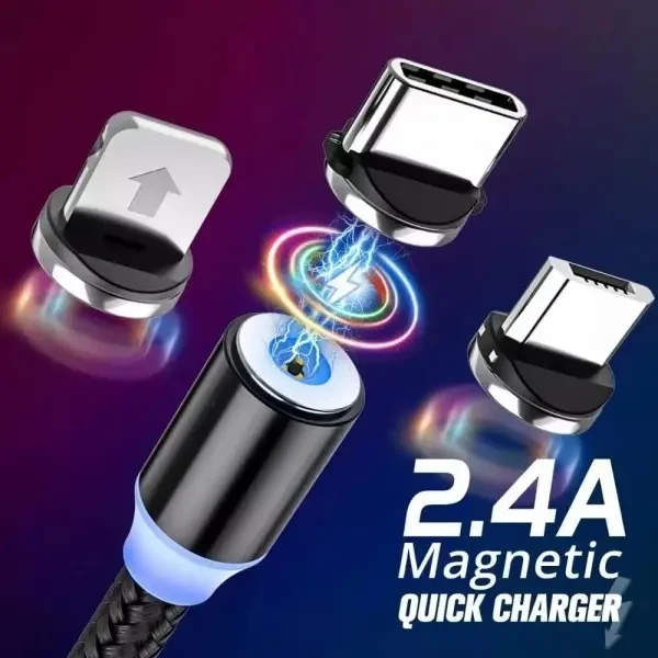 Магнітна заглушка Heemax для зарядного кабелю MicroUSB 4