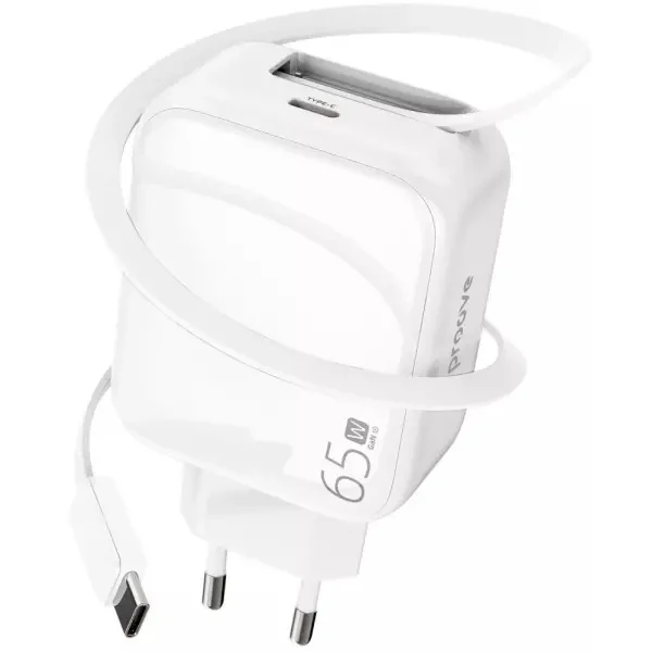 Мережевий зарядний пристрій Proove Fixtape GaN Type-C 65W White (WCFP65010202)