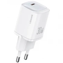 Мережевий зарядний пристрій Usams US-CC251 single USB-C PD3.0 30W 3A White