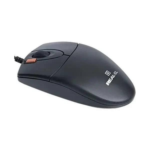 Мишка REAL-EL RM-220 USB Black (EL123200026) 2