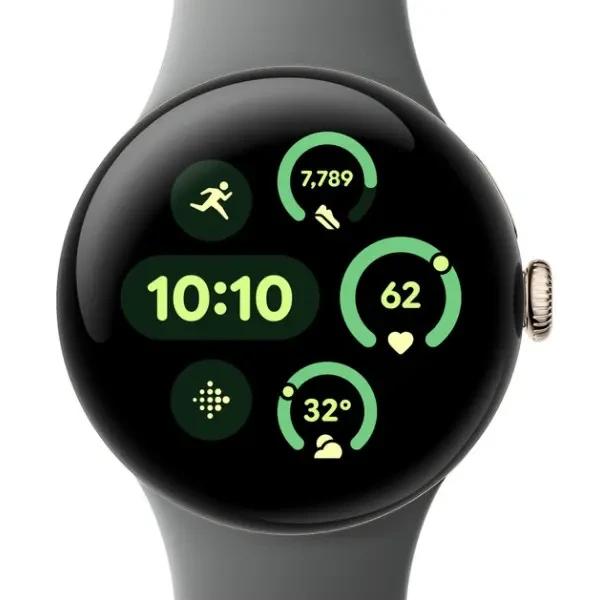 Смарт-годинник Google Pixel Watch 3 41mm Wi-Fi Champagne Gold Aluminum Case/Hazel Active Band 2