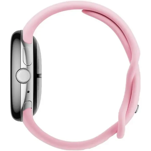 Смарт-годинник Google Pixel Watch 3 41mm Wi-Fi Polished Silver Aluminum Case/Rose Quartz Active Band 4
