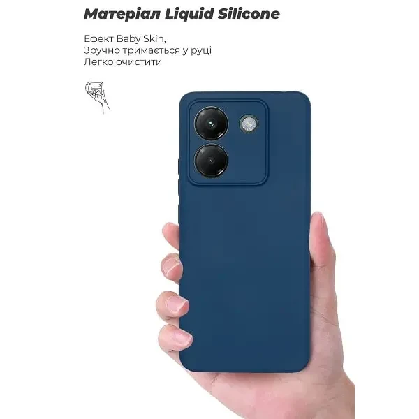 Чохол ArmorStandart ICON Camera Cov для Xiaomi Poco M7 Pro 5G Dark Blue (ARM83148) 3