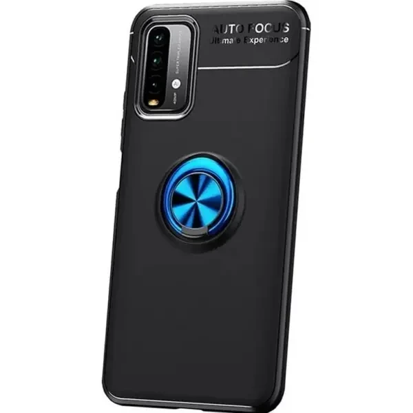 Чохол Deen Color Ring для Xiaomi Redmi 9T Black/Blue