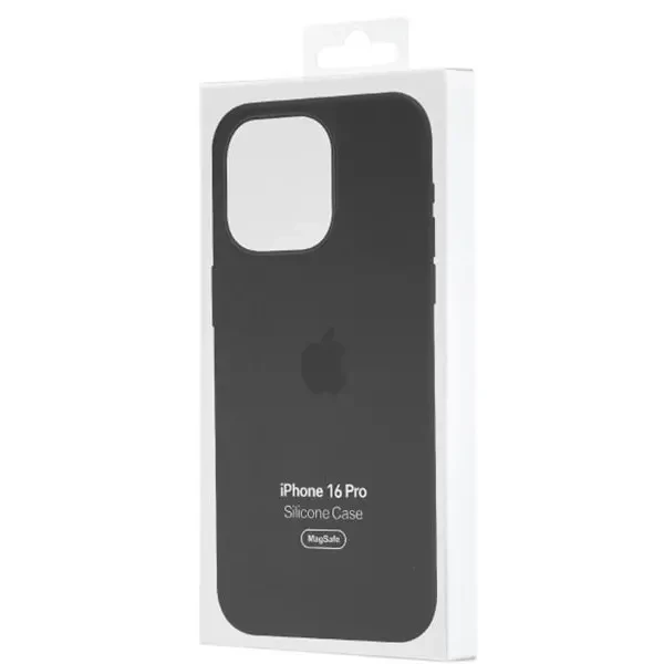 DM Чохол Silicone Case with MagSafe для iPhone 16 Pro Black 3
