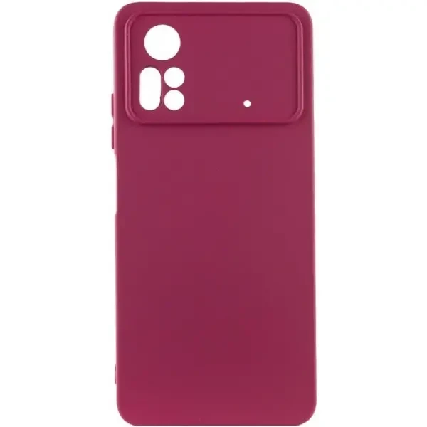 Pocophone Чохол Silicone Cover Lakshmi Full Camera для Xiaomi Poco X4 Pro 5G Marsala