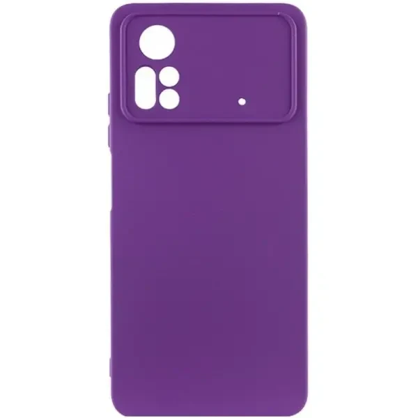 Чохол Silicone Cover Lakshmi Full Camera для Xiaomi Poco X4 Pro 5G Purple