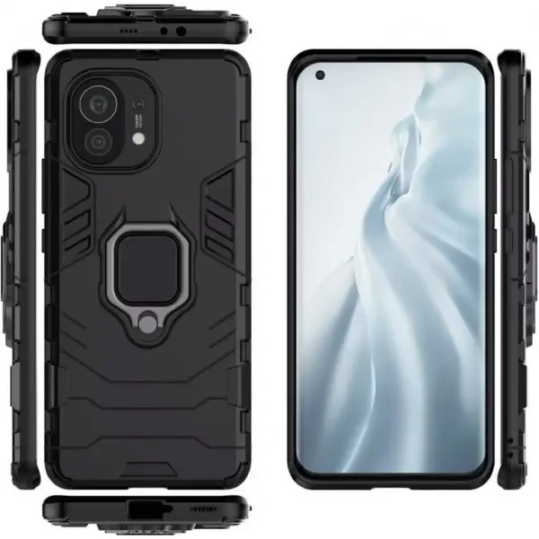 Чохол Transformer Ring for Magnet для Xiaomi Mi 11 Black 3