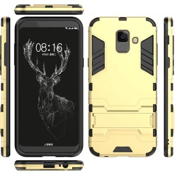 Чохол пластиковий з підставкою для Samsung A600 Gold 4