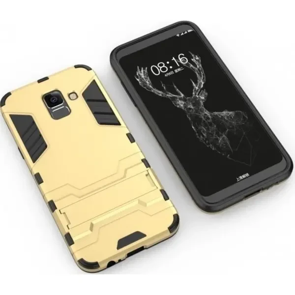 Чохол пластиковий з підставкою для Samsung A600 Gold 3