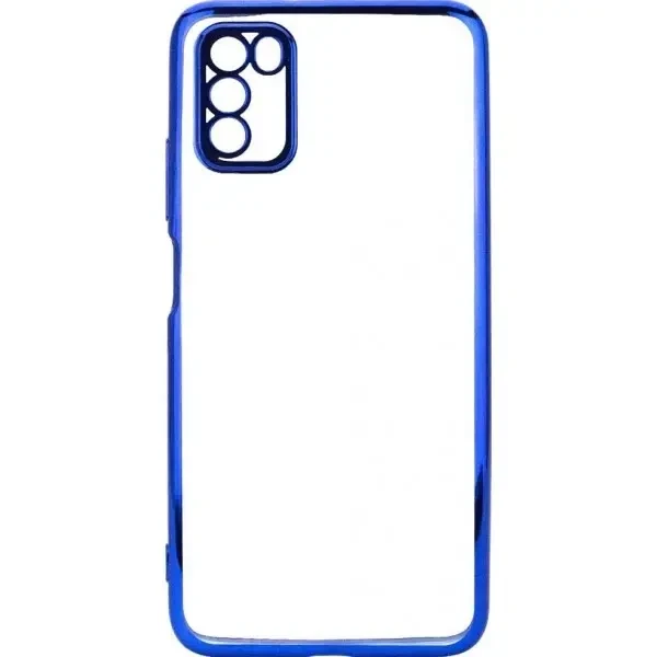 Pocophone Чохол силіконовий з глянцевою окантовкою для Poco M3 Blue