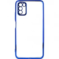 Pocophone Чохол силіконовий з глянцевою окантовкою для Poco M3 Blue