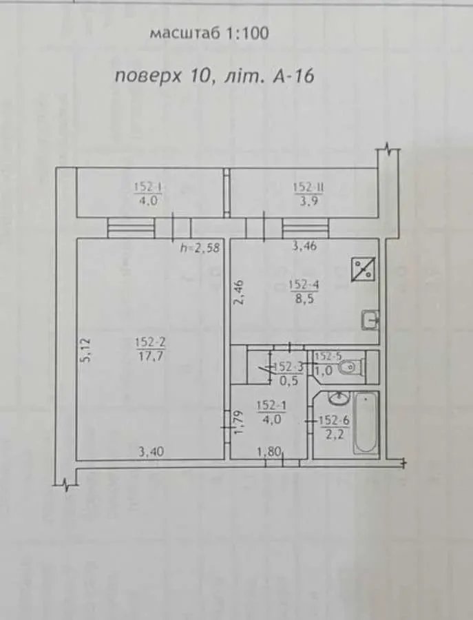 1-к квартира Київ, Деснянський, Володимира Маяковського 36/7 25