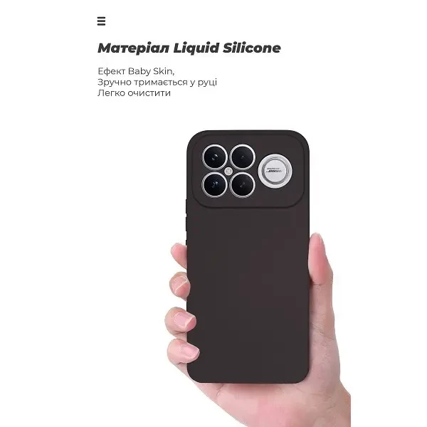 Чохол ArmorStandart ICON Camera Cov для Xiaomi Poco F8 Ultra Black (ARM89272) 3