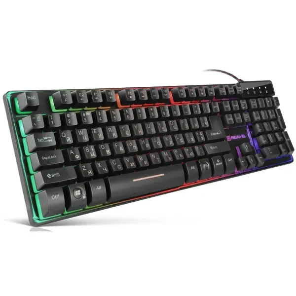 Клавіатура Real-EL Gaming 8700 USB Black (EL123100015)