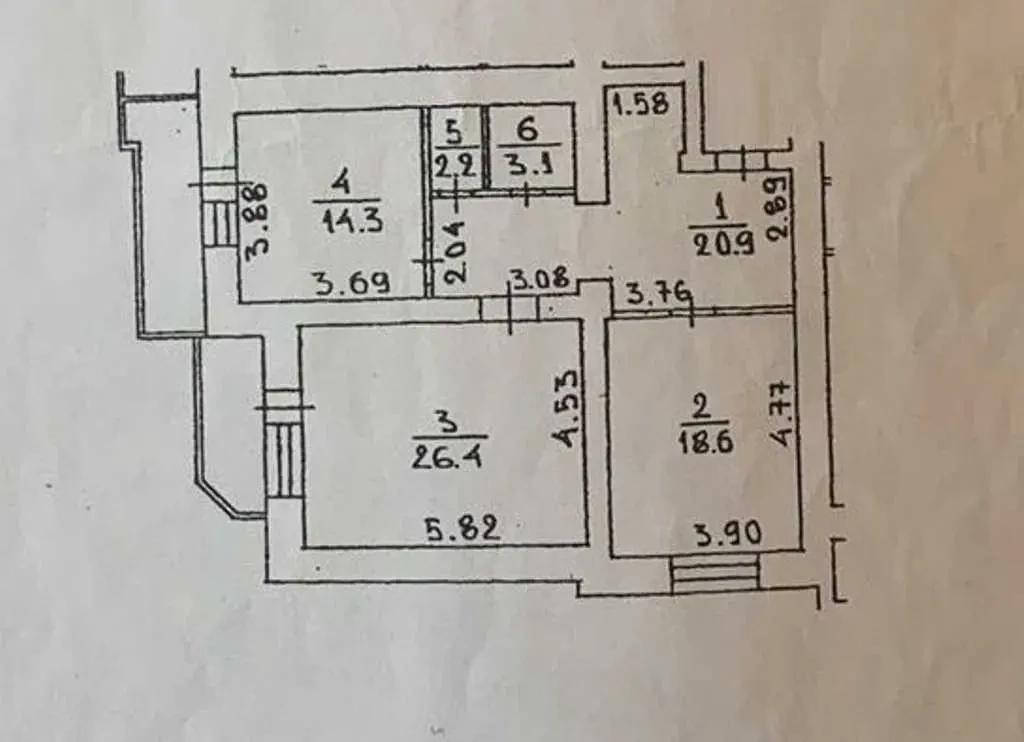 2-к квартира Київ, Солом`янський, Миколи Голего 5 12