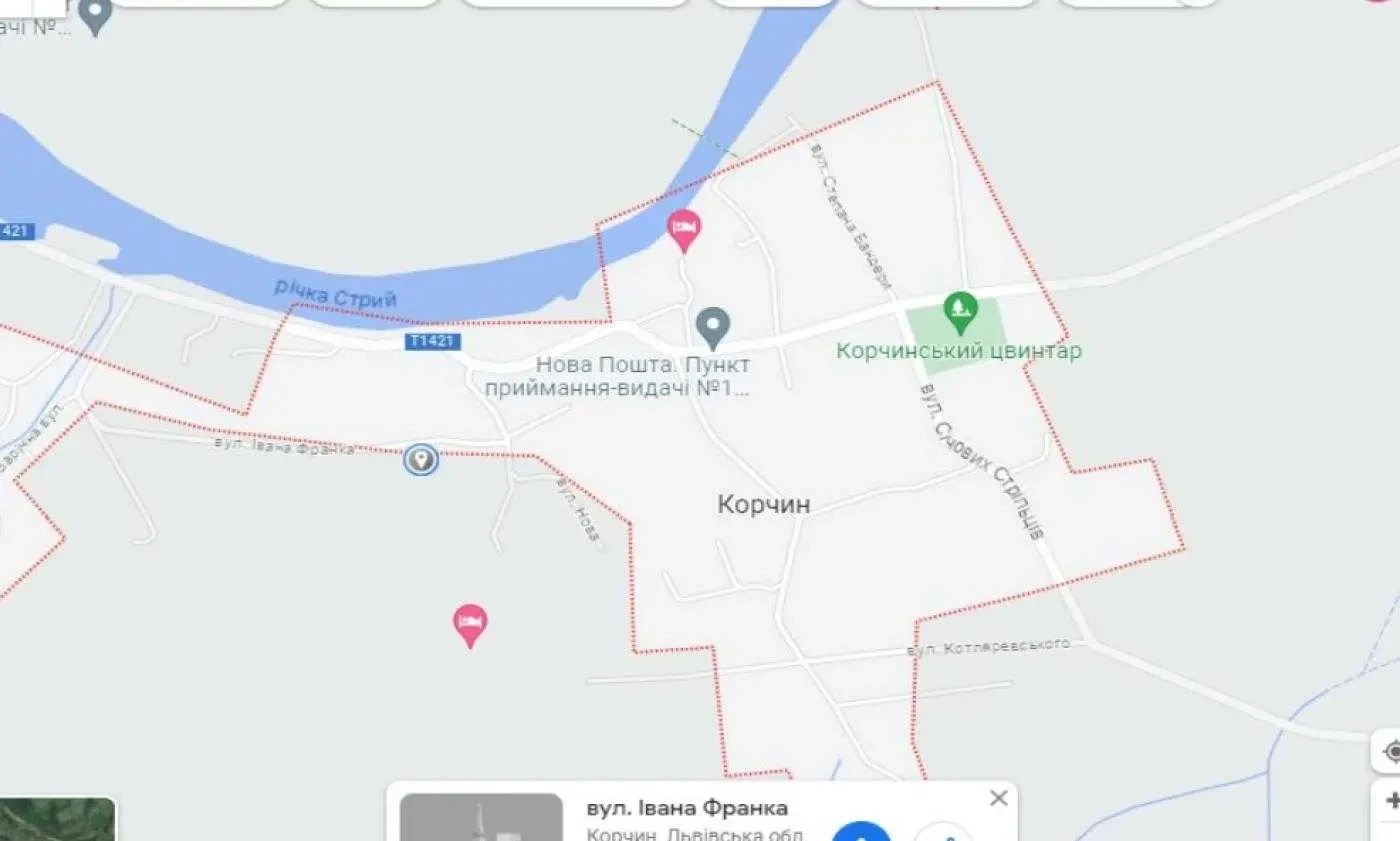 ділянка під житлову забудову Сколівський, Корчин, Франка 7