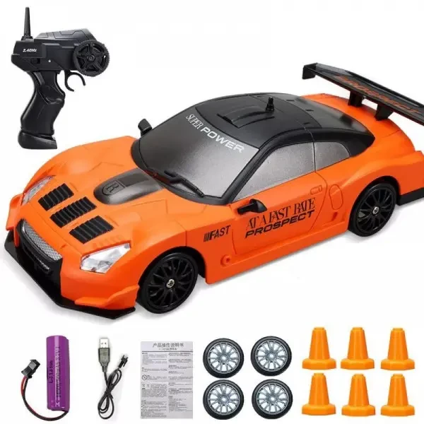 DM Іграшкова машинка на радіокеруванні Nissan GT-R GT3 Orange 3