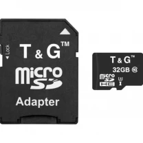 Карта пам'яті T&G microSDHC 32GB UHS-I U3 Class 10 + SD-adapter (TG-32GBSD10U3-01)